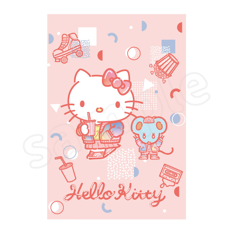 Hello Kitty Optimistic☆80s POP 明信片兩張套裝