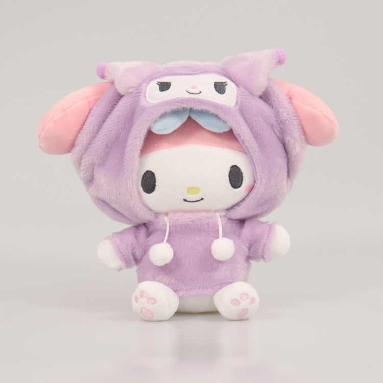 My Melody 朋友連帽軟絨毛公仔S