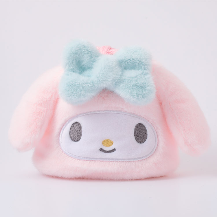 My Melody 毛絨束口收納袋
