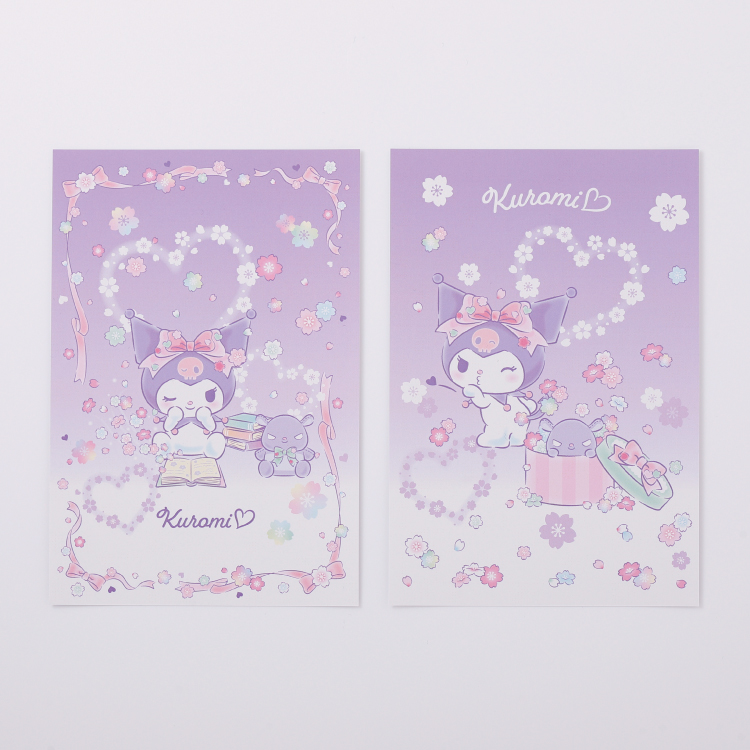 kuromi 櫻花魔法明信片兩張組