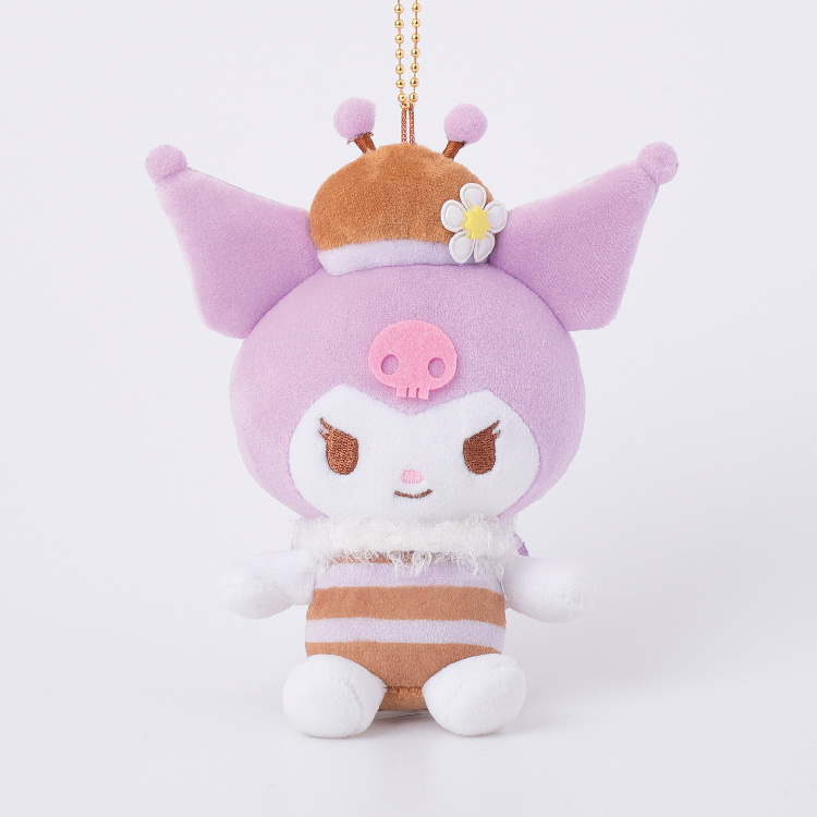 kuromi 蜜蜂軟絨毛公仔吊飾