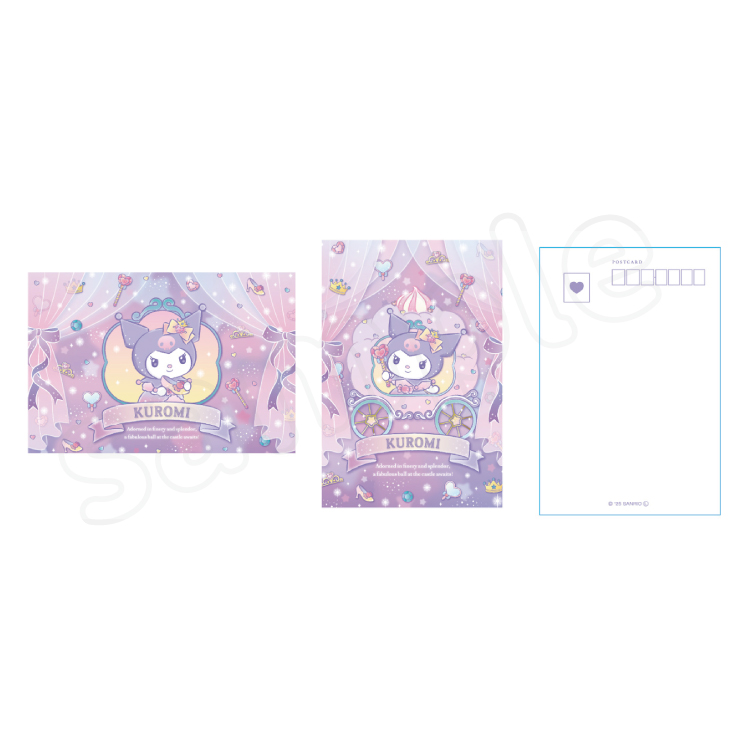 【預約販售】kuromi 閃耀 明信片2張套裝【預計9月底起順序發送】