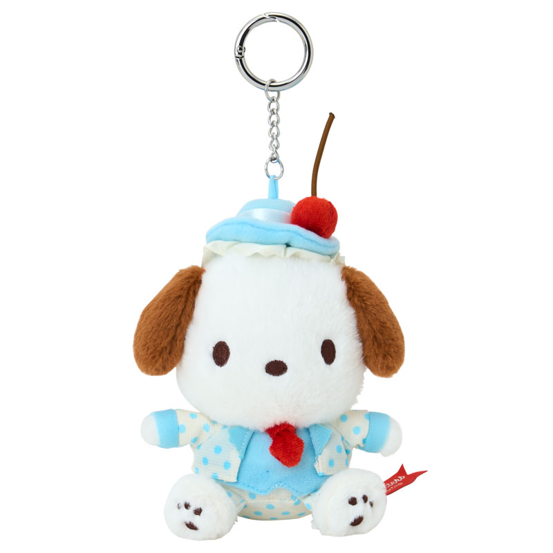 Sanrio 甜蜜蛋糕系列 Pochacco 掛飾公仔 櫻桃帽子造型