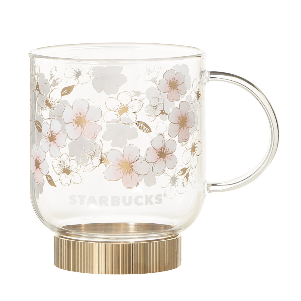 【櫻花限定】Starbucks 2026 耐熱玻璃馬克杯 金色 355ml