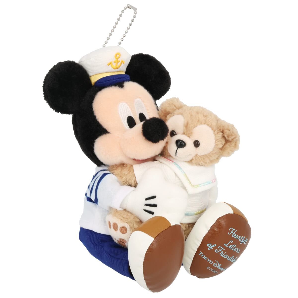 【東京迪士尼海洋限定】Duffy &amp; Mickey 擁抱公仔徽章 Heartfelt Letters 2026