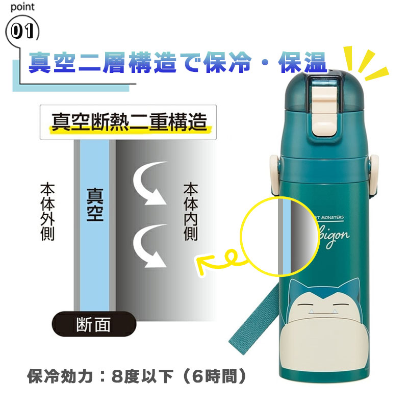 Pokemon 皮卡丘 不鏽鋼保溫杯 430ml 2way