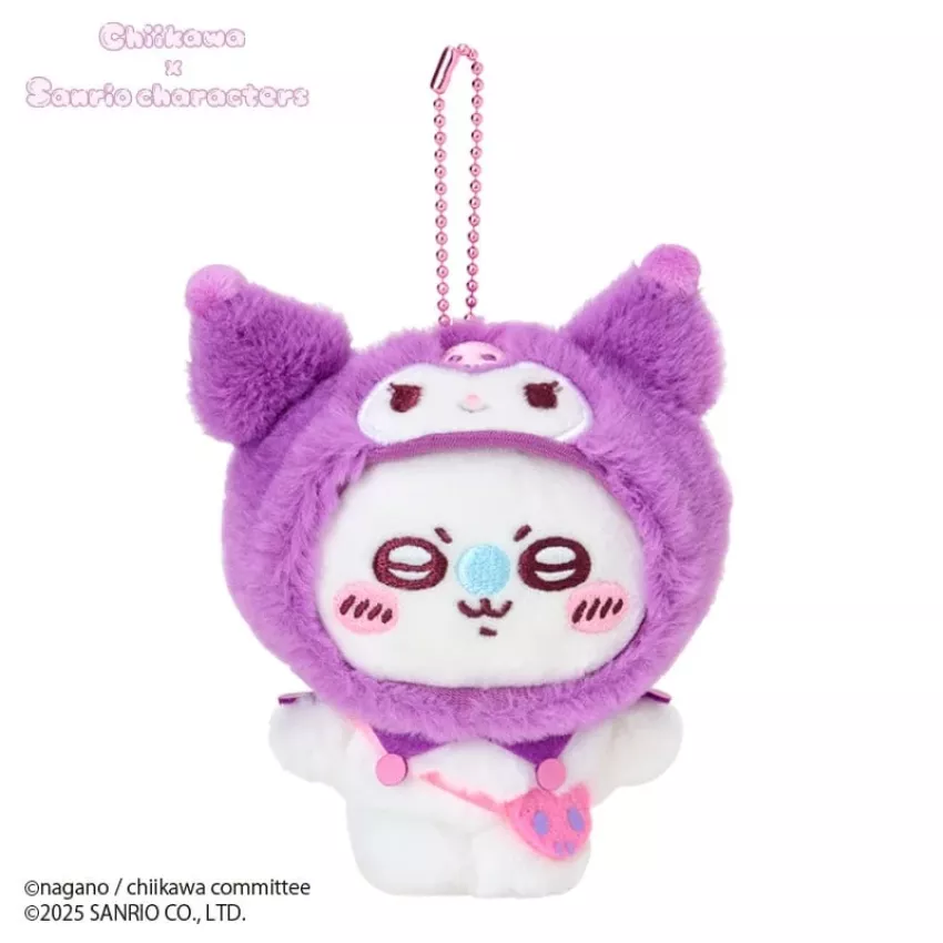【聯名限定】Sanrio x Chiikawa 飛鼠Kuromi造型掛飾