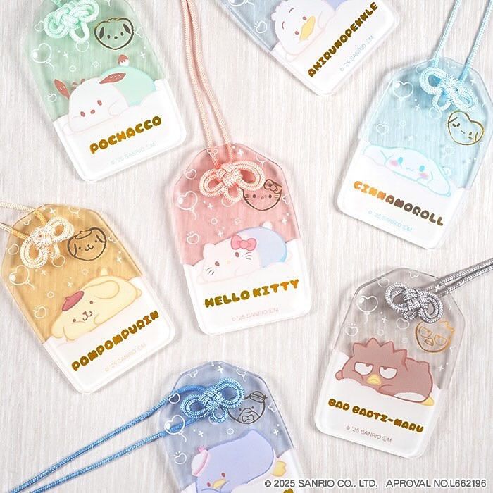 Sanrio 角色透明壓克力御守護身符 燙金款 全10款可選