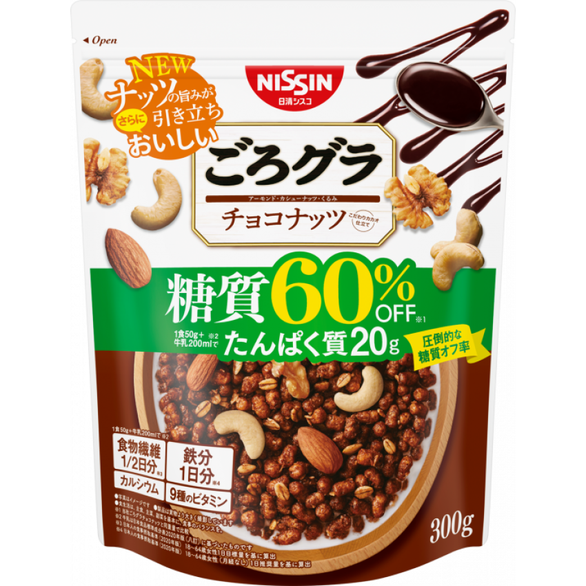 Nissin 日清低碳早餐脆脆（減糖50-60%・300g）
