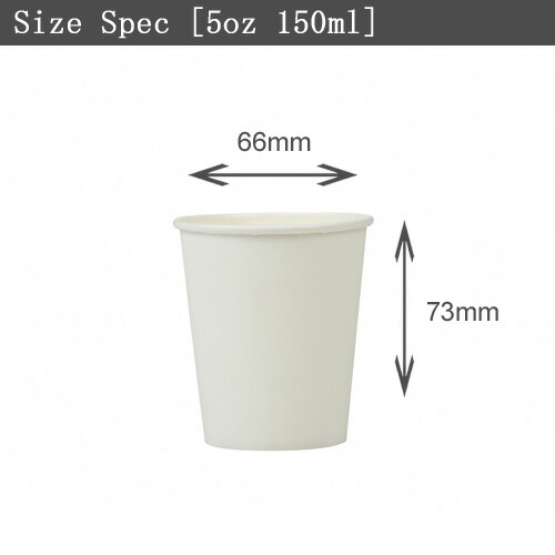 ECONOMY 薄款經濟型紙杯 5安士 150ml 白色 商用 3000個 圖 2