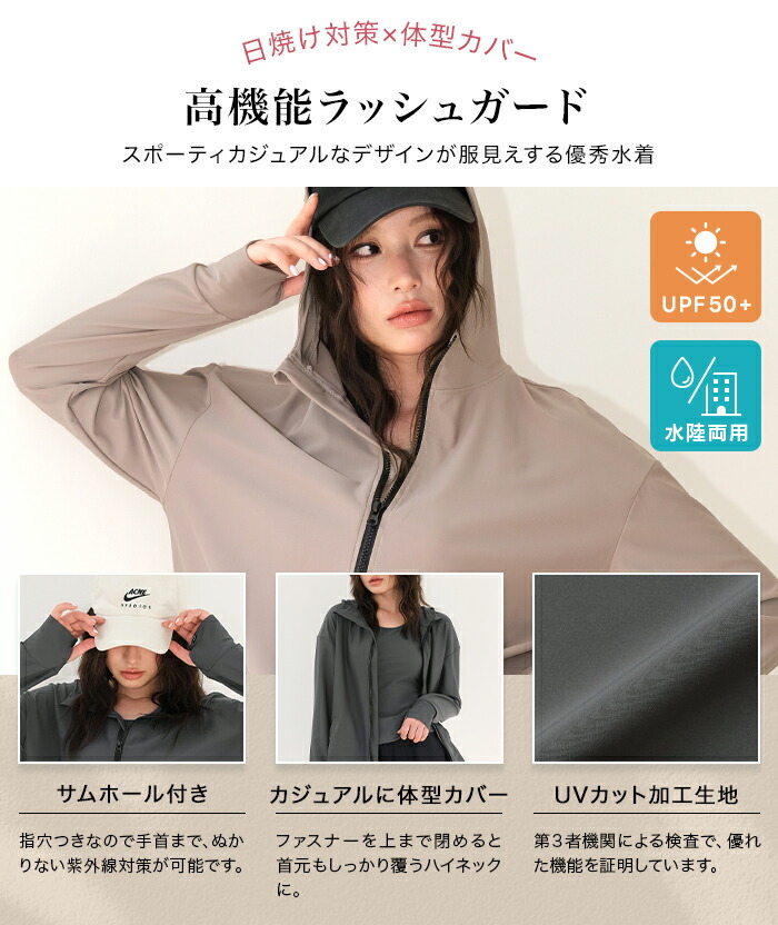 女裝連帽防曬泳衣套裝(5件套) 圖 9