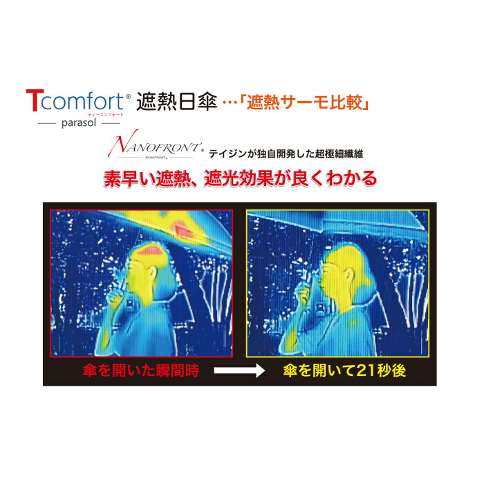 帝人 Tcomfort 晴雨兼用遮熱傘 圖 4