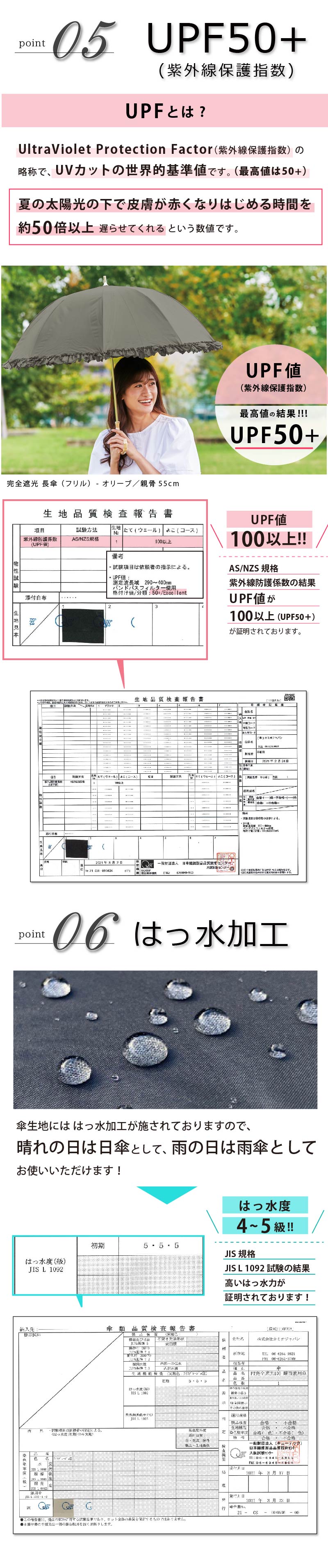 Pink Trick 荷葉邊完全遮光長傘(可選兩尺寸) 圖 40