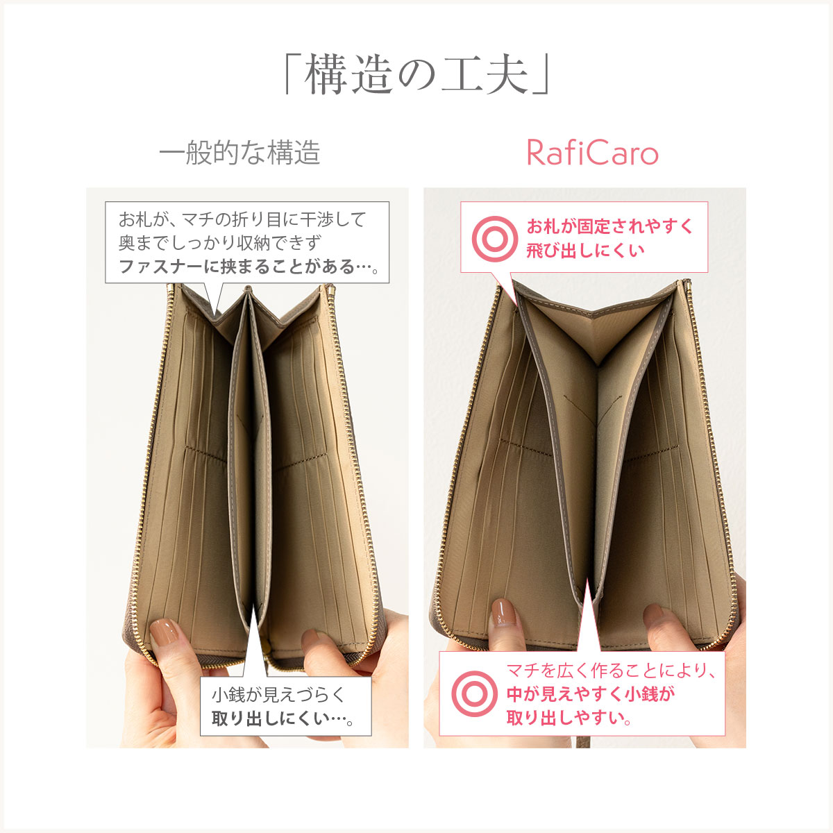 RafiCaro 真皮纖薄長銀包 圖 6
