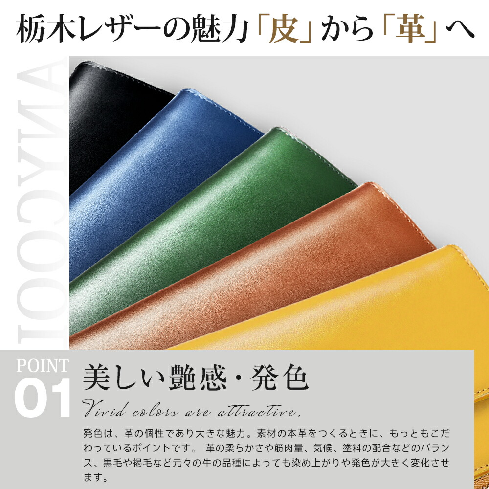Anycool 栃木皮革長銀包 圖 14