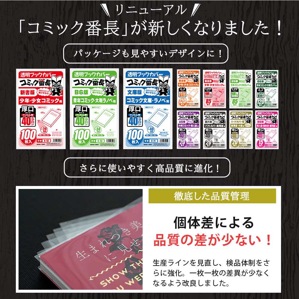 漫畫番長 透明書套 新書版/B6版/文庫版等多尺寸 圖 4