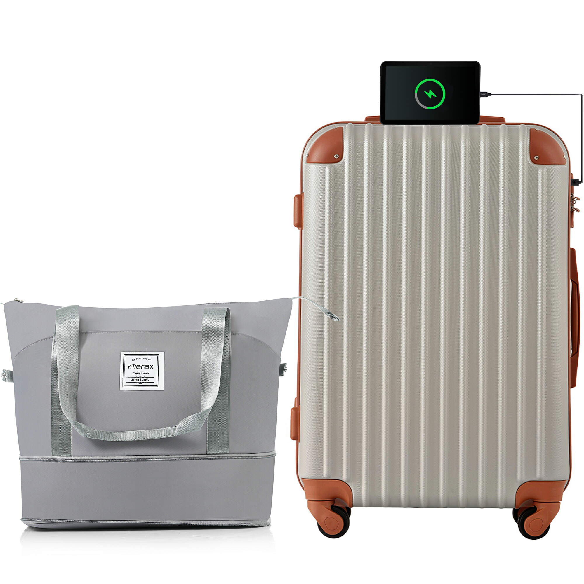 TANOBI T9088 輕量可登機行李箱 配備TSA鎖、USB充電口及杯架 圖 76