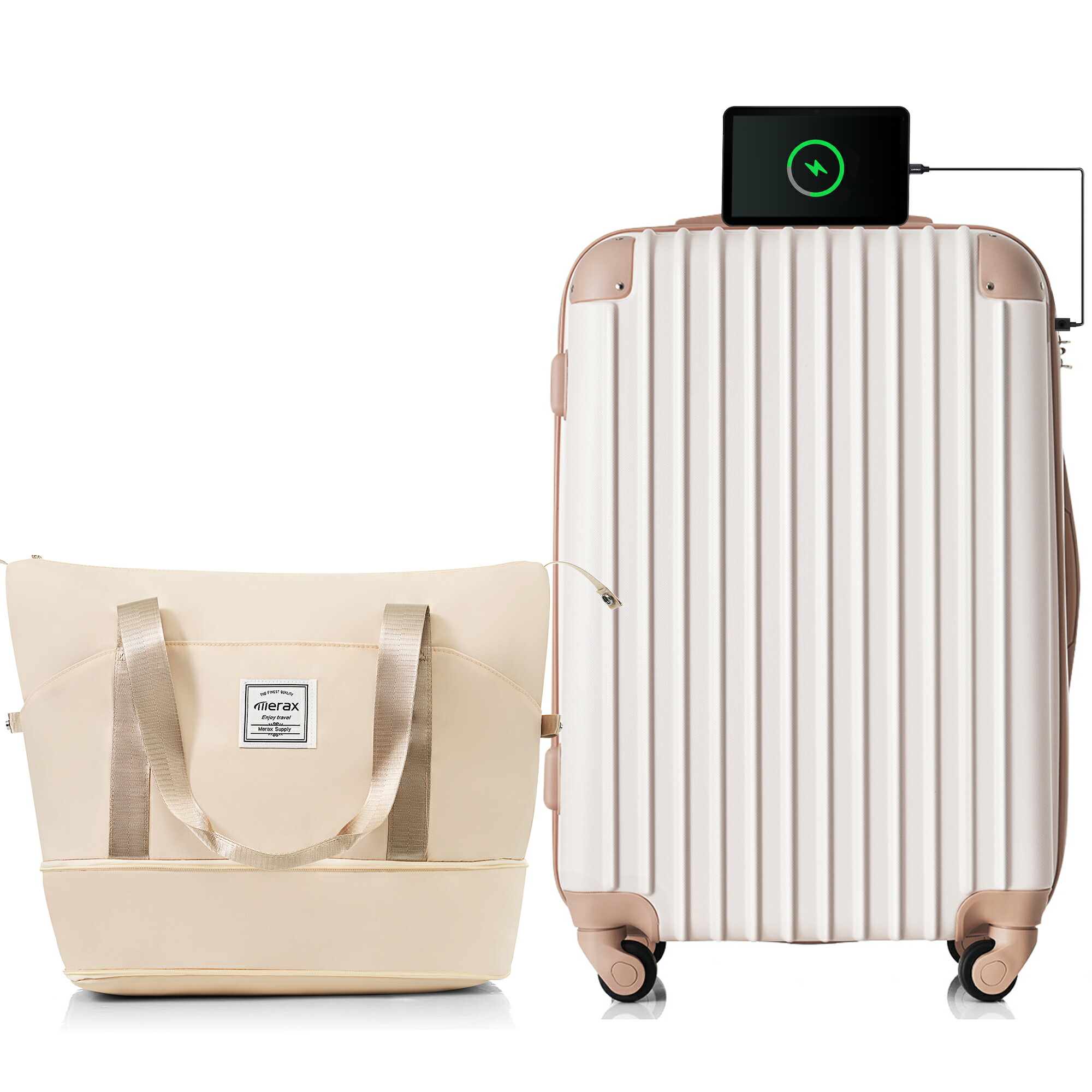 TANOBI T9088 輕量可登機行李箱 配備TSA鎖、USB充電口及杯架 圖 65