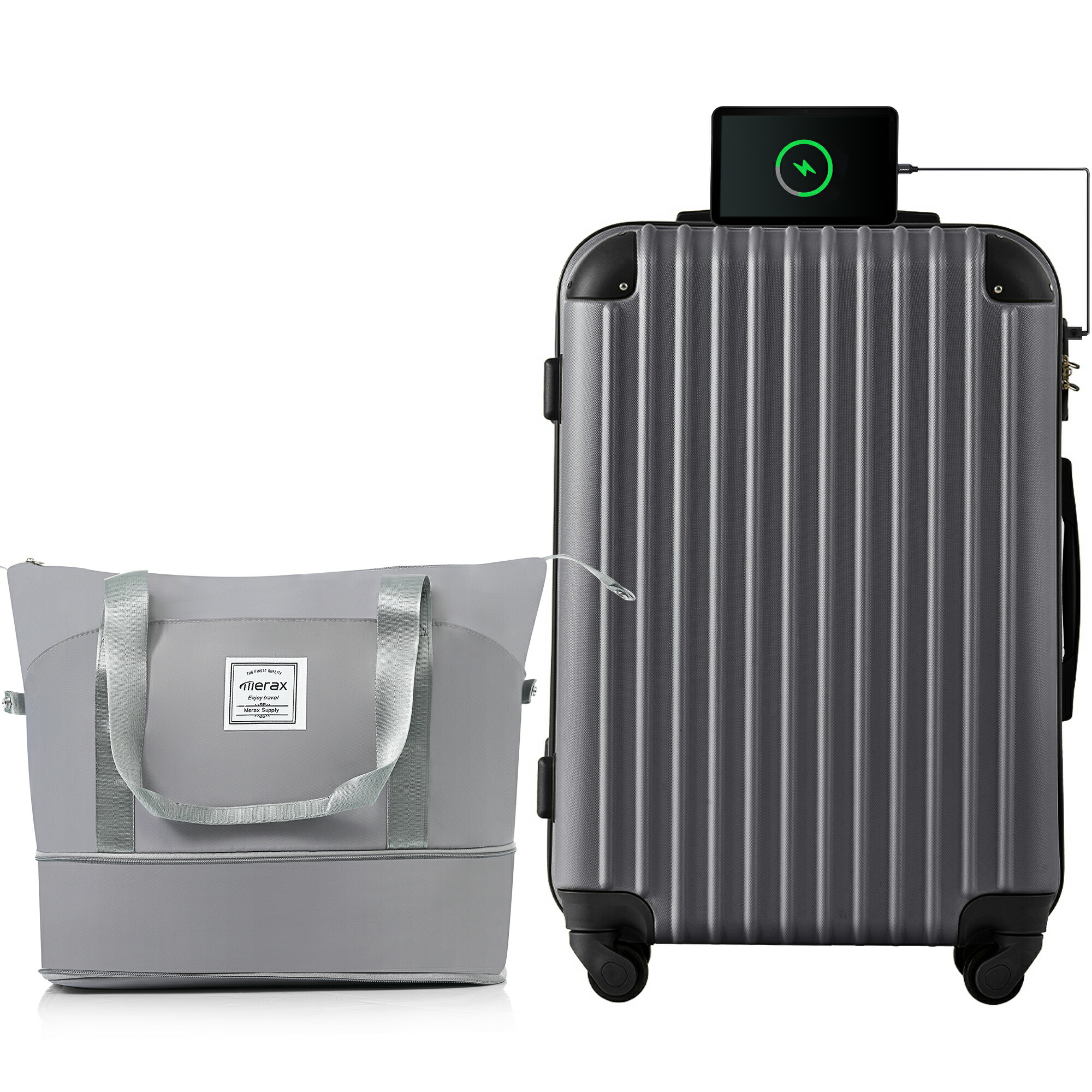 TANOBI T9088 輕量可登機行李箱 配備TSA鎖、USB充電口及杯架 圖 66