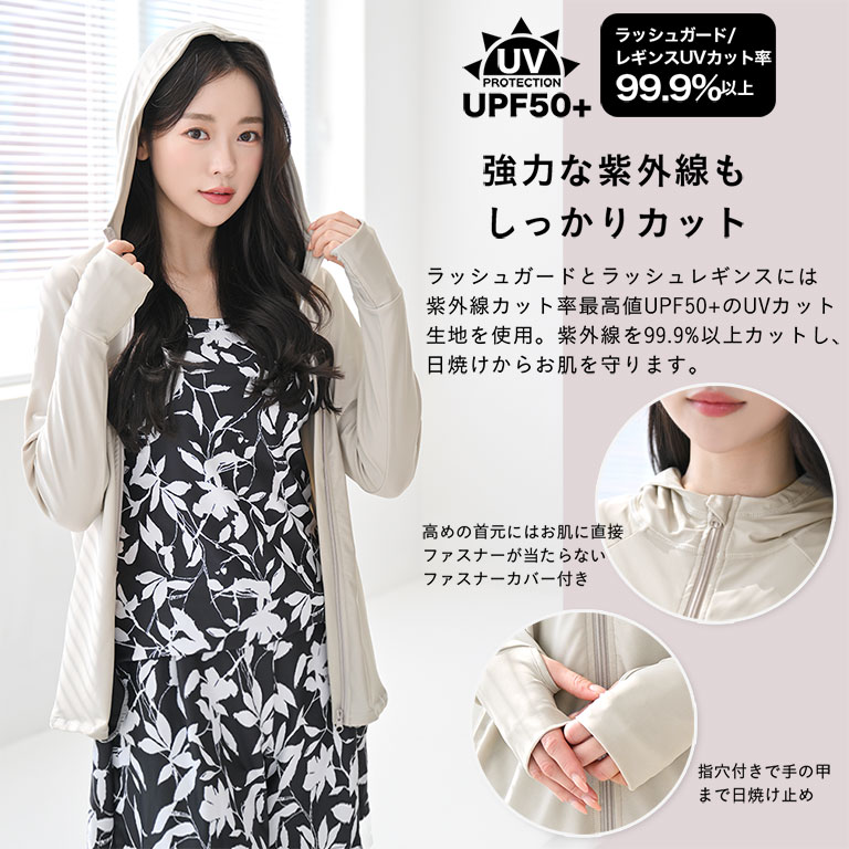Dearcolon rs005set5 修飾體型連帽防曬泳衣5件套裝(連打底褲) 圖 9