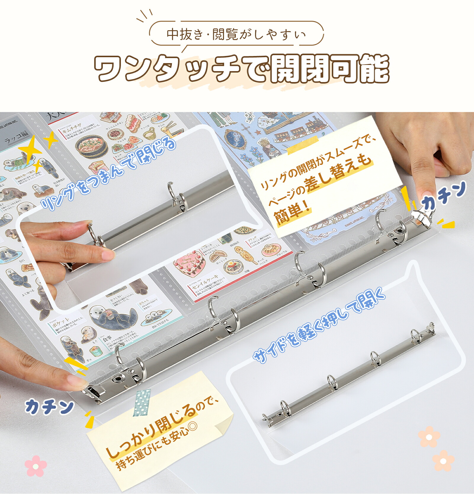 AGPTEK 高透明 A4 貼紙收納內頁(3口袋) 圖 16