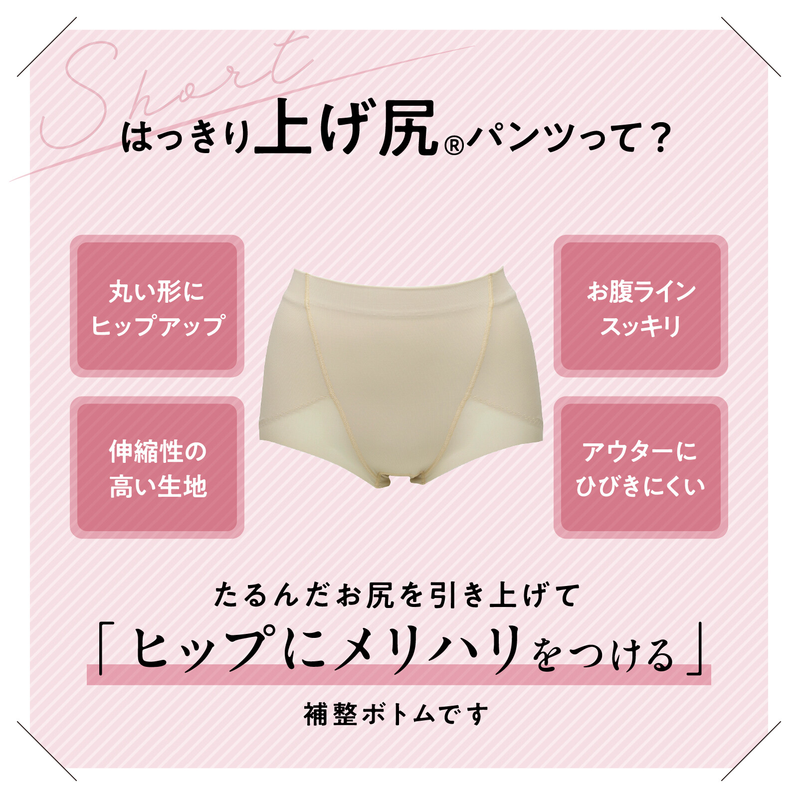 LUCIAN Ring Hip Short 專利圓環提臀塑身褲 短款 圖 3
