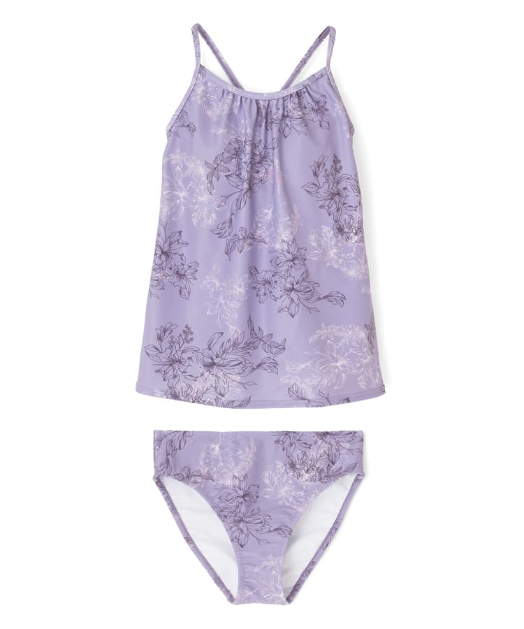 花卉印花三件式Tankini
