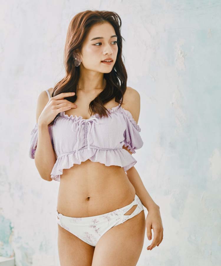 兩穿泡泡袖鋼圈比堅尼