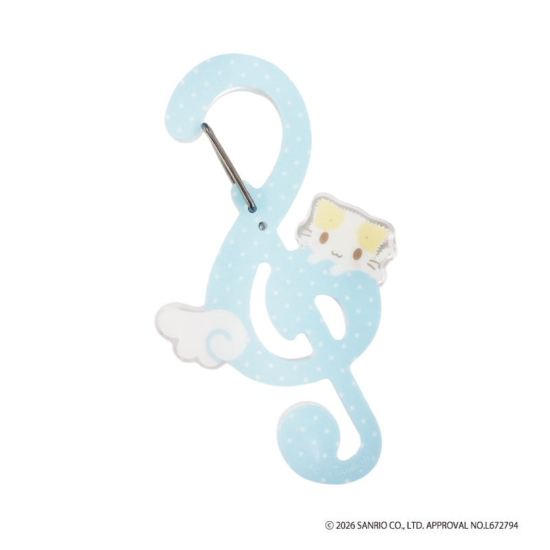 《SANRIO 棉花糖般鬆軟貓咪》壓克力圓環扣 音符