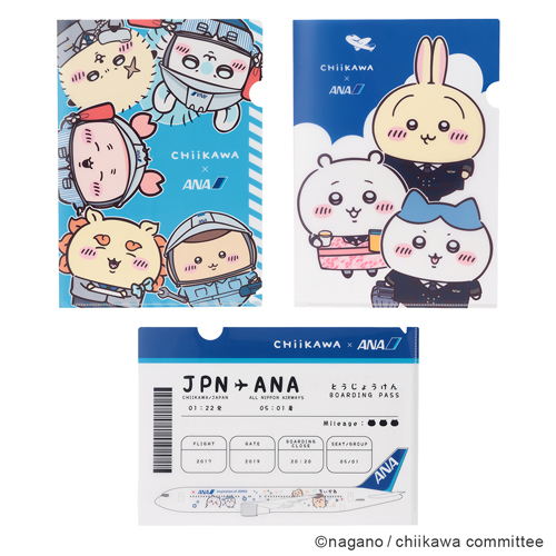 吉伊卡哇×ANA 透明文件夾 3枚套裝