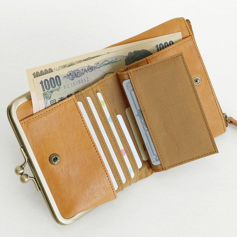 AYANOKOJI X_LEATHER WALLET(N) 二摺金屬扣散銀包