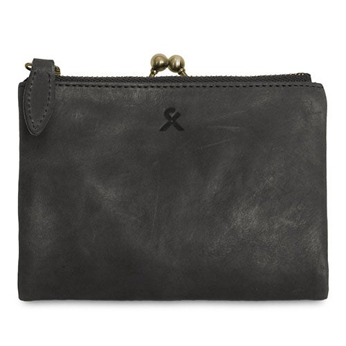AYANOKOJI X_LEATHER WALLET(N) 二摺金屬扣散銀包