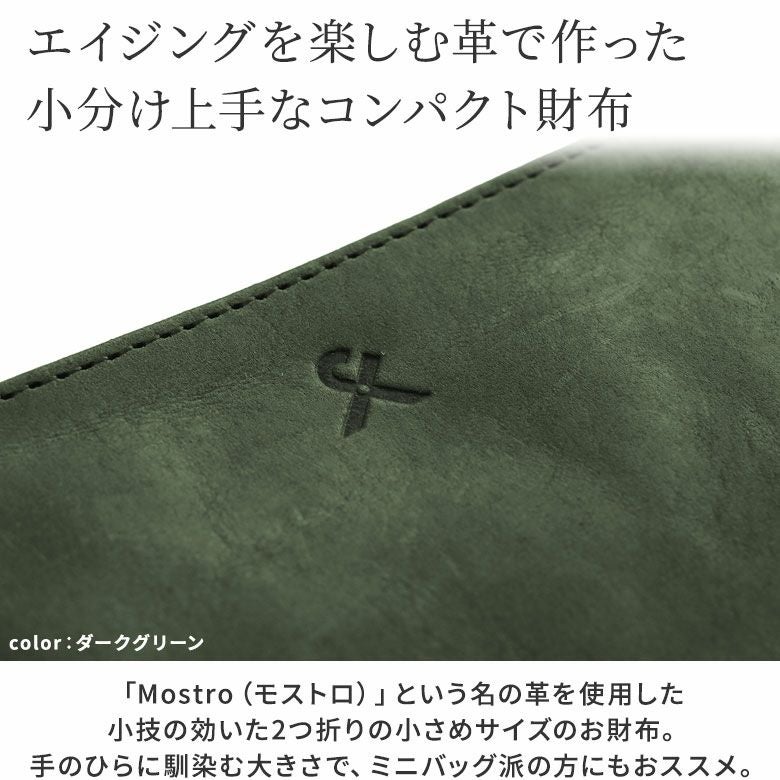AYANOKOJI X_LEATHER WALLET(N) 二摺金屬扣散銀包