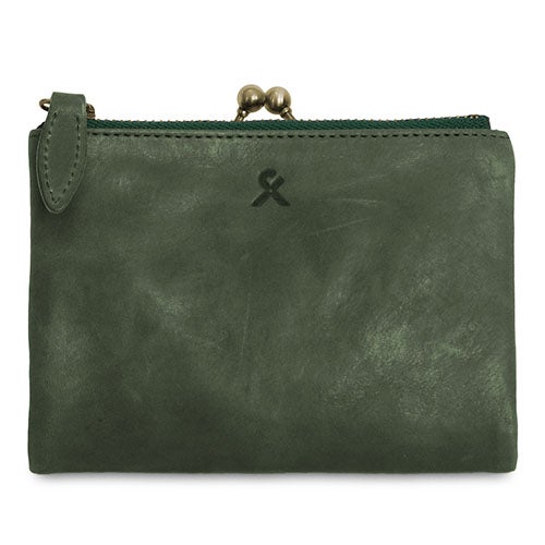 AYANOKOJI X_LEATHER WALLET(N) 二摺金屬扣散銀包