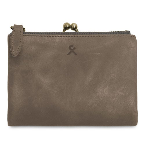AYANOKOJI X_LEATHER WALLET(N) 二摺金屬扣散銀包
