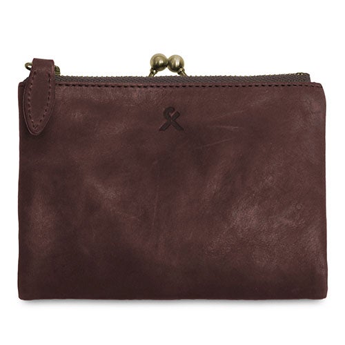 AYANOKOJI X_LEATHER WALLET(N) 二摺金屬扣散銀包