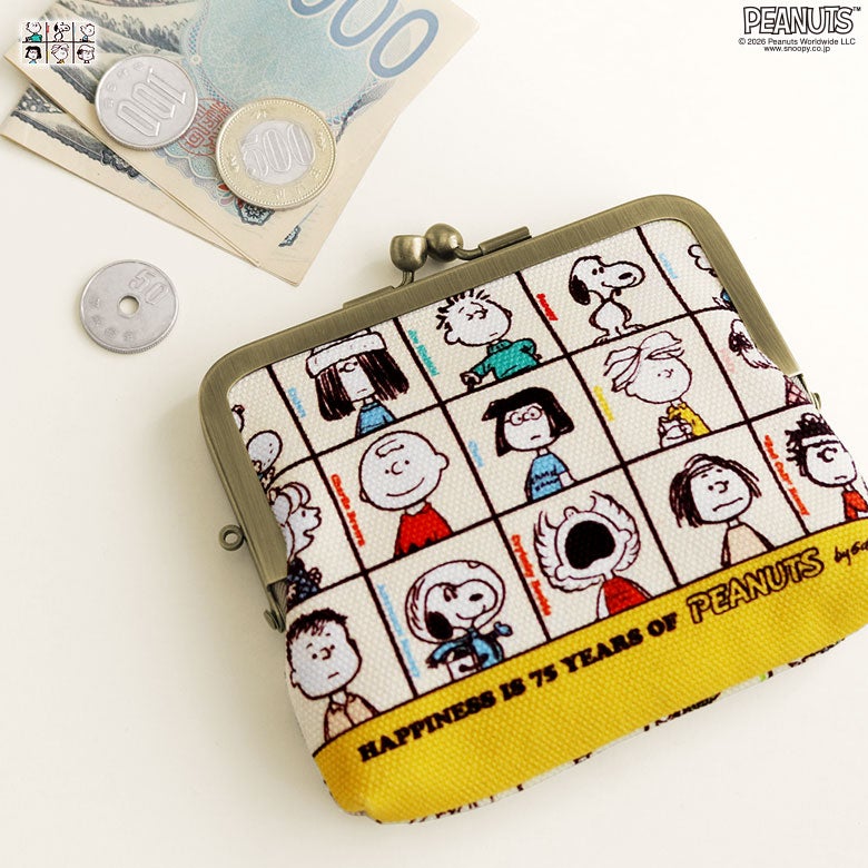 AYANOKOJI 扁身金屬扣母子銀包【PEANUTS 25SS 75th ALLSTARS】