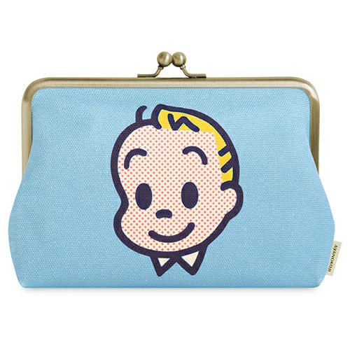 6寸金屬扣扁形化妝袋(有袋身寬度)【OSAMU GOODS】