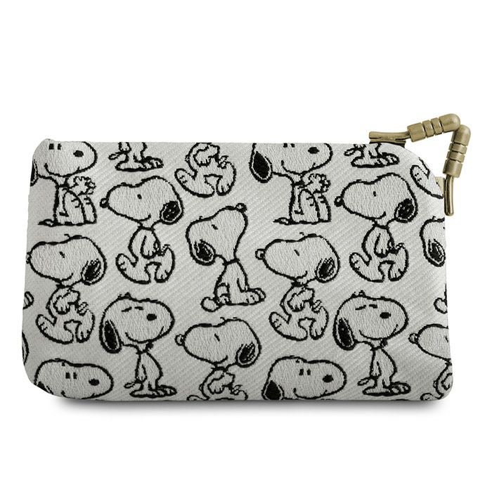 金屬扣鎖匙收納套【PEANUTS 25AW(提花布)】