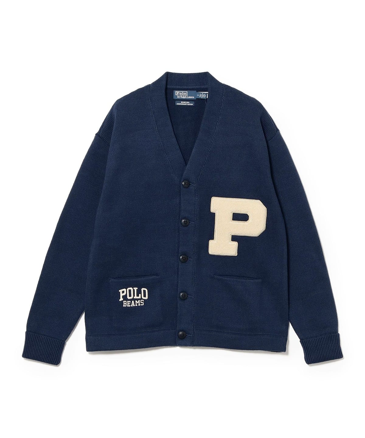 POLO RALPH LAUREN × BEAMS 別注長袖V領學院風開襟針織外套