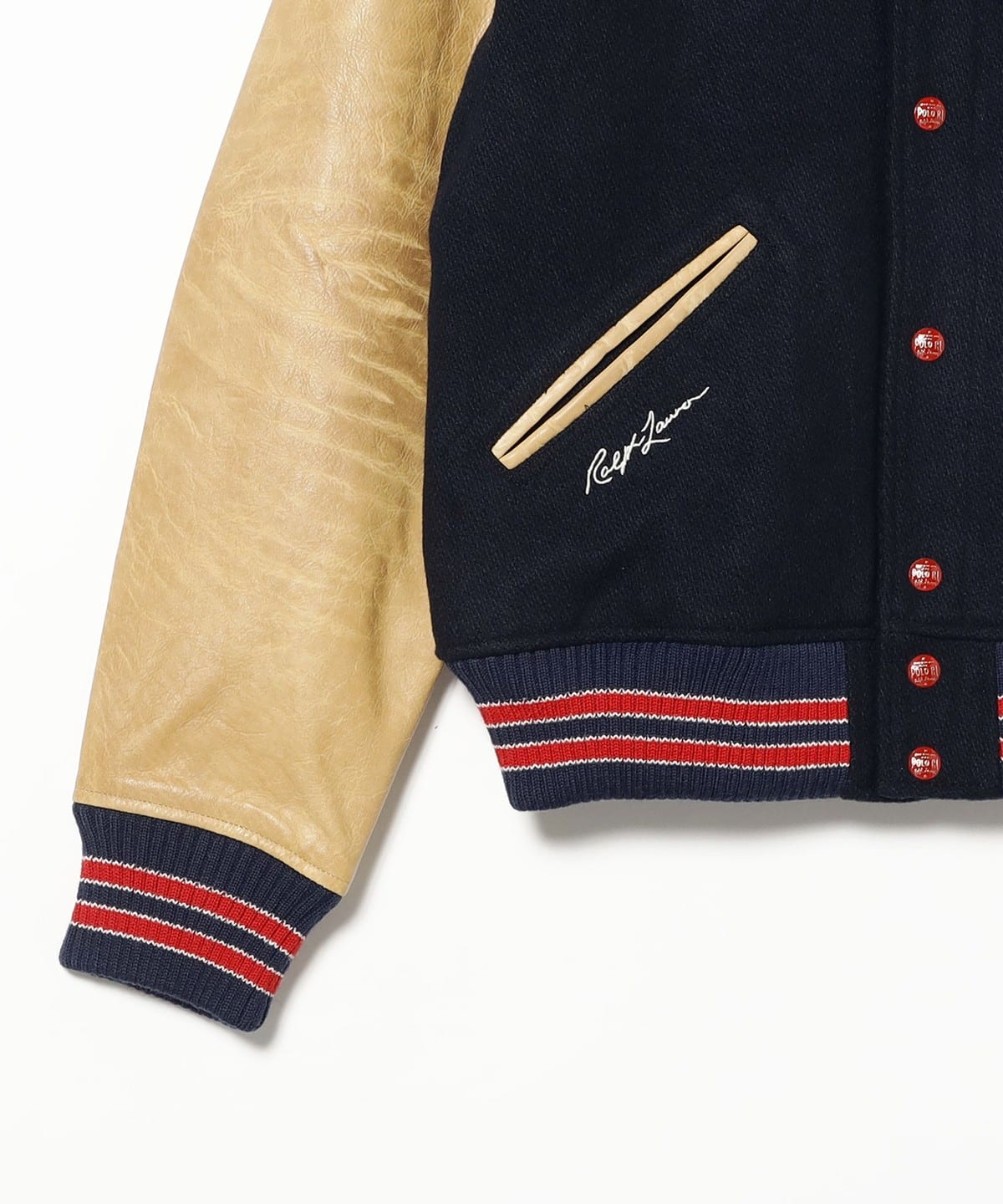 POLO RALPH LAUREN × BEAMS 別注 B WING LETTERMAN JACKET