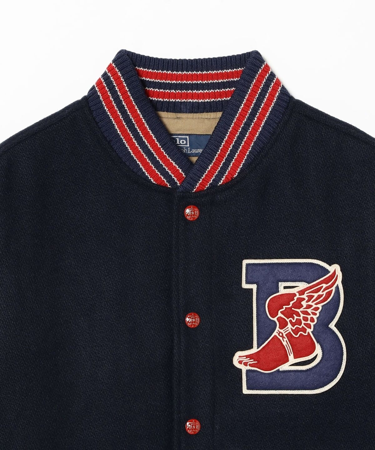 POLO RALPH LAUREN × BEAMS 別注 B WING LETTERMAN JACKET