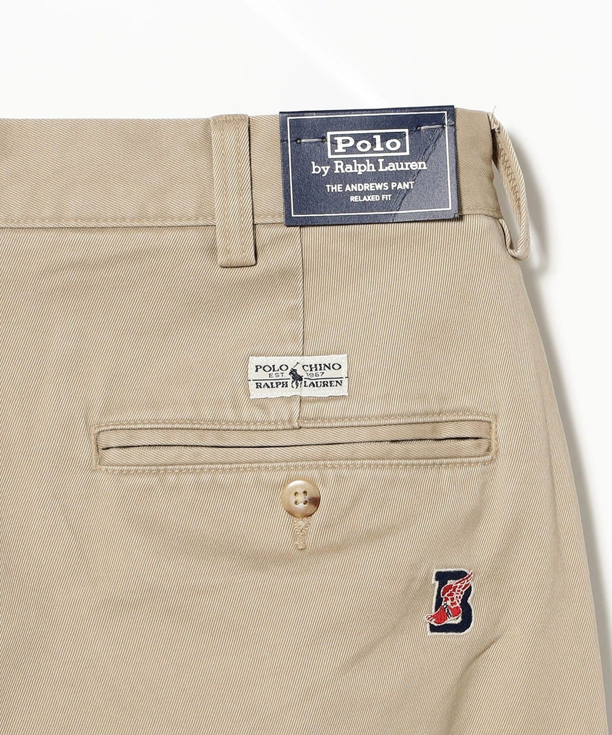 POLO RALPH LAUREN × BEAMS 別注 B WING ANDREWS PANT 斜紋布褲