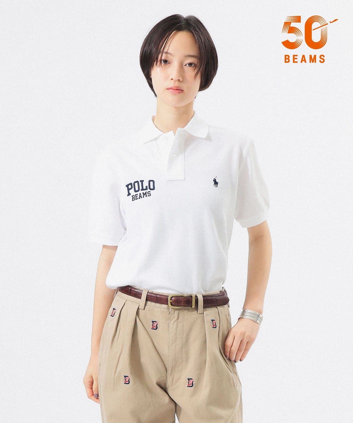 POLO RALPH LAUREN × BEAMS 別注短袖POLO恤(女士)
