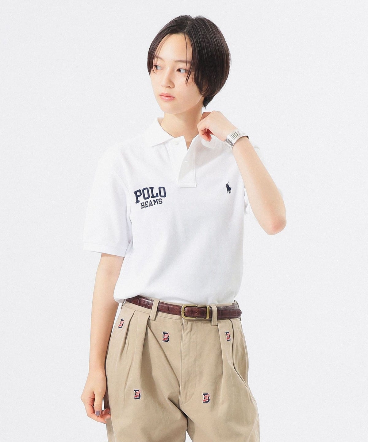 POLO RALPH LAUREN × BEAMS 別注短袖POLO恤(女士)