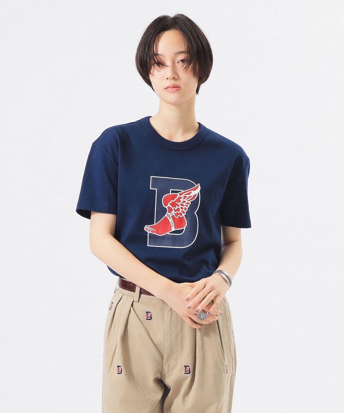 POLO RALPH LAUREN × BEAMS 別注 B-WING 短袖T恤(女裝)