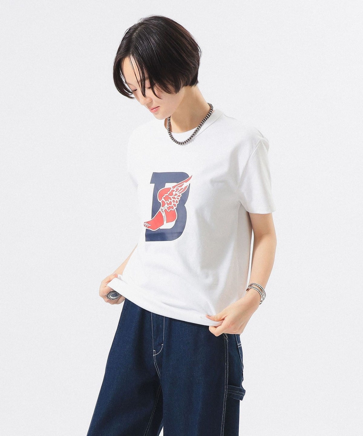 POLO RALPH LAUREN × BEAMS 別注 B-WING 短袖T恤(女裝)