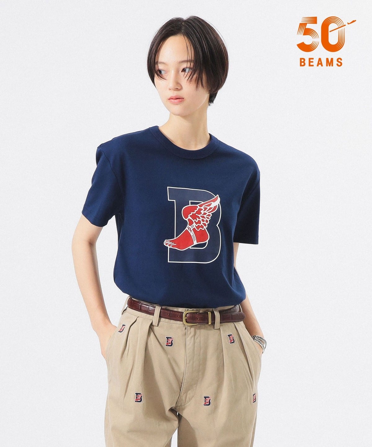 POLO RALPH LAUREN × BEAMS 別注 B-WING 短袖T恤(女裝)