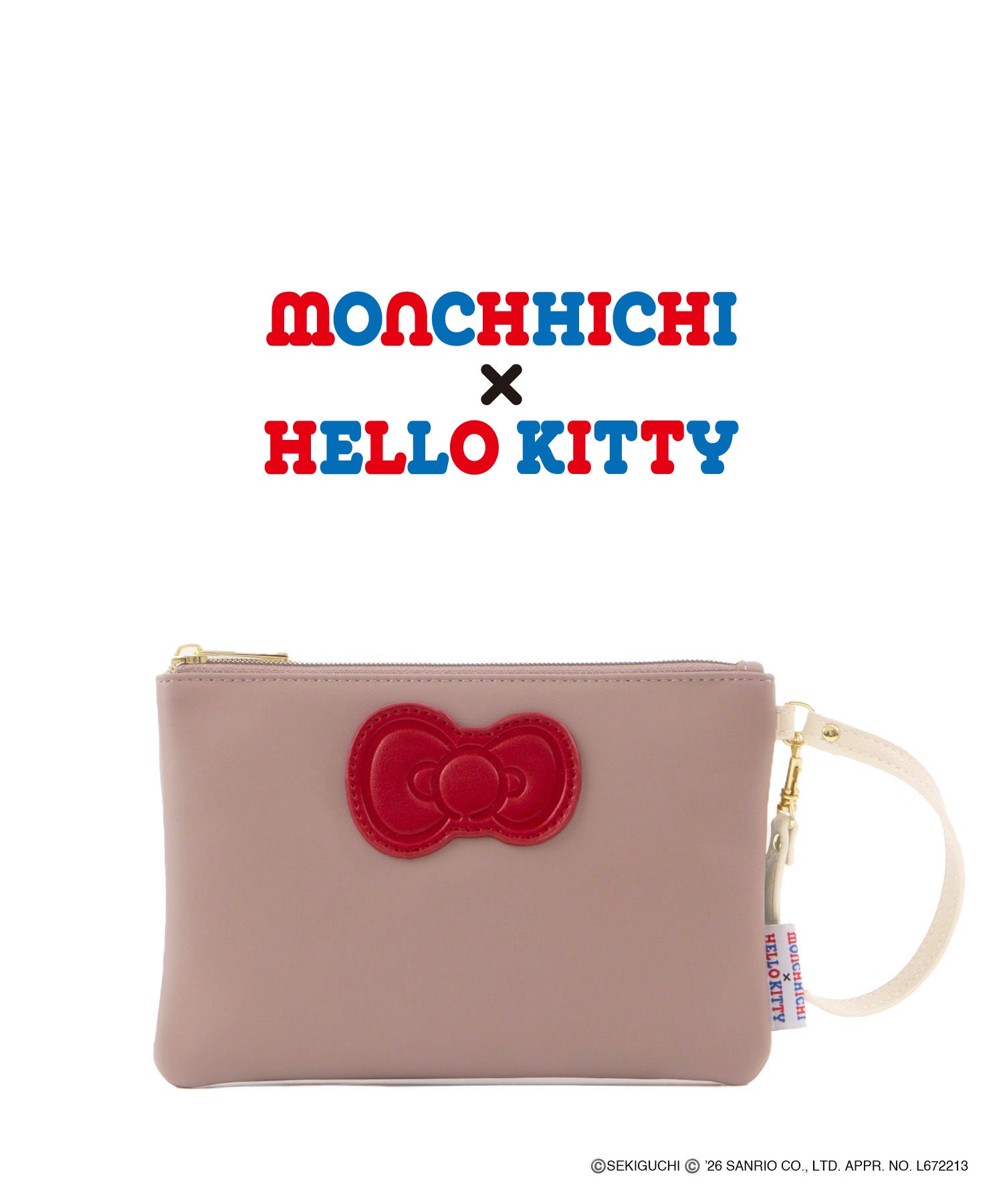 Legato Largo 化妝袋 Monchhichi × Hello Kitty