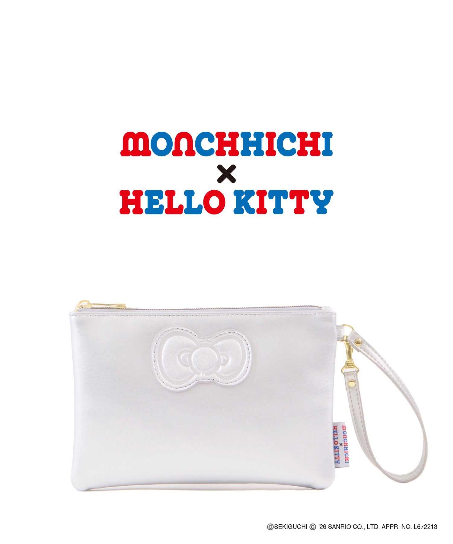 Legato Largo 化妝袋 Monchhichi × Hello Kitty